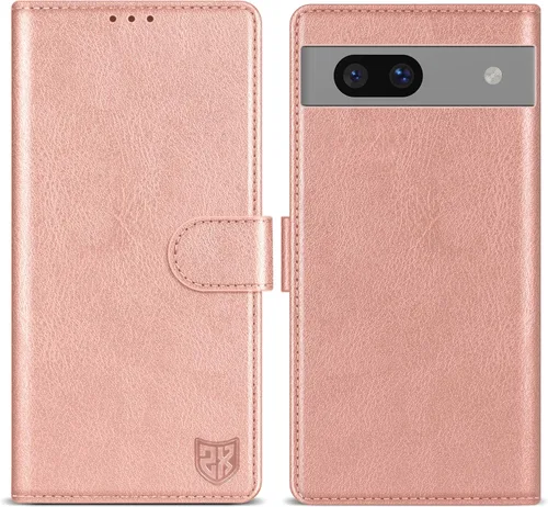 Vista 9 de ZZXX Funda tipo cartera para Google Pixel 7 con bloqueo RFID, ranura para tarjetas, función atril, cierre magnético, funda protectora de cuero