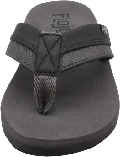 Vista 2 de Flojos Kid's Ryan Sandal, Tutone Strap With Arch Support, GrayBlack