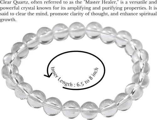 Vista 358 de Amazing Gemstone Pulsera de cristal para mujeres y hombres, pulsera de cristal curativo de protección, pulsera elástica con cuentas de piedras