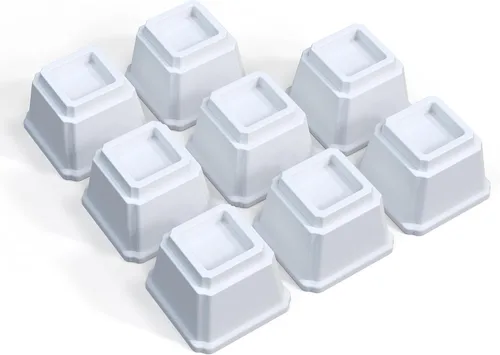 Vista 24 de Elevadores de cama resistentes de 2 pulgadas, elevadores de muebles para marco de cama, sofá, escritorio, silla, elevan hasta 1500 libras, juego