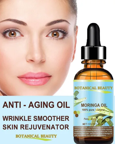 Vista 5 de Botanical Beauty Aceite de Moringa 100% Puro/Natural/Sin diluir Aceite portador prensado en frío. 1 Fl.oz.- 1.0 fl oz. Para el cuidado de la piel
