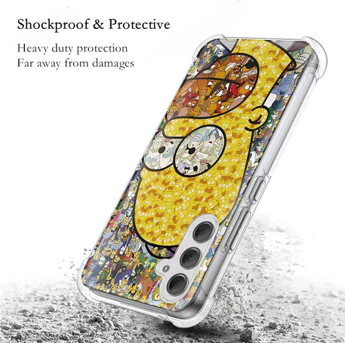 Vista 2 de Funda compatible con Samsung Galaxy A54 5G, Galaxy A54 5G, funda a prueba de golpes con parachoques de TPU suave para Samsung A54 5G (amarillo limón)