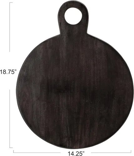 Vista 6 de Bloomingville Bandeja de madera de acacia negra/tabla de cortar