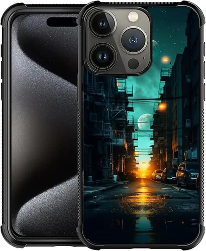 Vista 40 de CARLOCA Funda compatible con iPhone 15, increíble patrón de luz espacial nebulosa para niñas y niños, ultra protección, a prueba de golpes