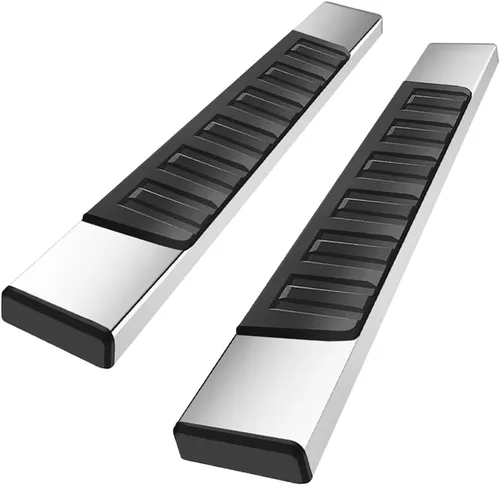 Vista 7 de Compatible con Dodge Ram 1500 2002-2008 2003-2009 Ram 2500 3500 Barra de Escalón de Cabina Regular Acero Negro de Servicio Pesado