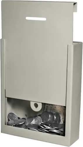 Vista 2 de MCB - Caja de dinero de caridad de metal asegurada