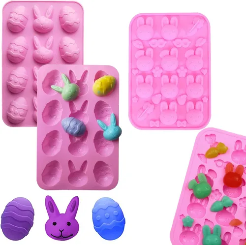 Vista 7 de 2 moldes de silicona para árbol de Navidad, 6 cavidades antiadherentes para árbol de Navidad, moldes para pastel de chocolate, para hacer dulces