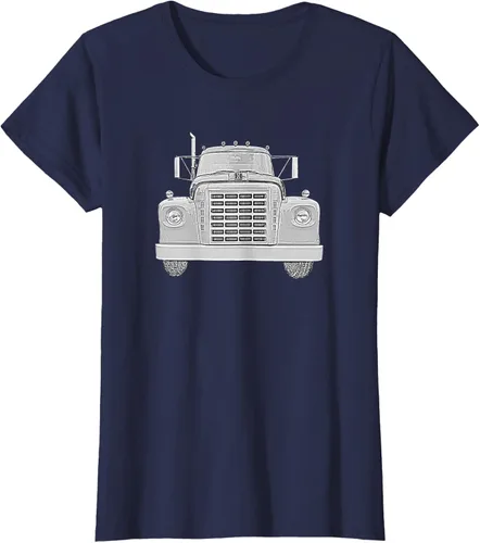 Vista 28 de Camiseta clásica de camión pesado International Harvester IH Loadstar, Negro, S