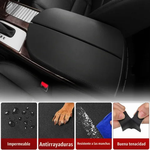 Vista 3 de KBH - Funda de repuesto para consola central Acura MDX 2007-2013, piel de Negro