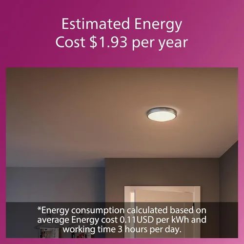 Vista 7 de PHILIPS LED Lámpara de techo de montaje empotrado de 11 pulgadas, paquete de 2 unidades, color blanco seleccionable, níquel cepillado, 1200 lúmenes