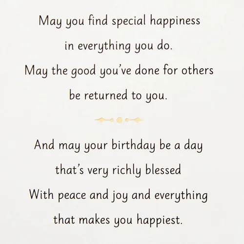Vista 3 de Tarjeta de cumpleaños Hallmark Golden Thread (Un deseo de cumpleaños)