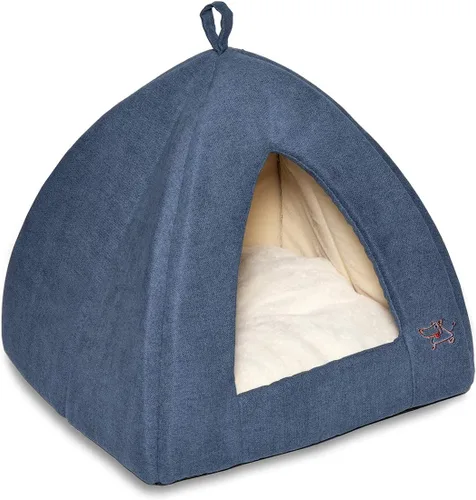 Vista 10 de Best Pet Supplies - Tienda de campaña para mascotas con cama suave para perros y gatos