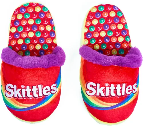 Vista 6 de Odd Sox Pantuflas peludas de caramelo para hombres y mujeres - Zapatos de casa de felpa suave, idea de regalo acogedora para los amantes de los M &