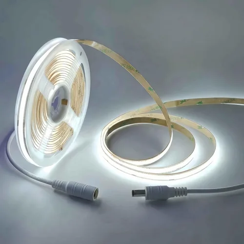 Vista 12 de Luces de tira LED 24V COB LED Blanco cálido 3000K Súper brillante tira LED 16.4 pies 5M sin puntos de alta densidad Corta y flexible para proyectos