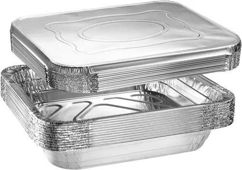 Vista 9 de Green Direct Sartenes desechables de aluminio para mesa de vapor, sin tapas, para cocinar, hornear, paquete de 10