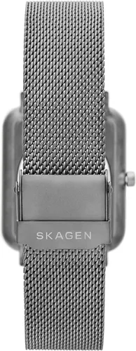 Vista 4 de Skagen Men's Ryle Solar-Powered Black-Tone Stainless Steel Mesh Watch (Model SKW6756)