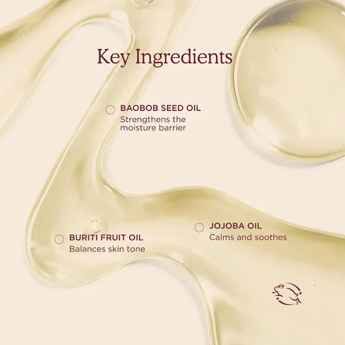 Vista 6 de HANNI Good Aura Aceite corporal en seco ligero, hidratante después de la ducha con aceites de jojoba, coco, baobab y buriti, cuidado de la piel