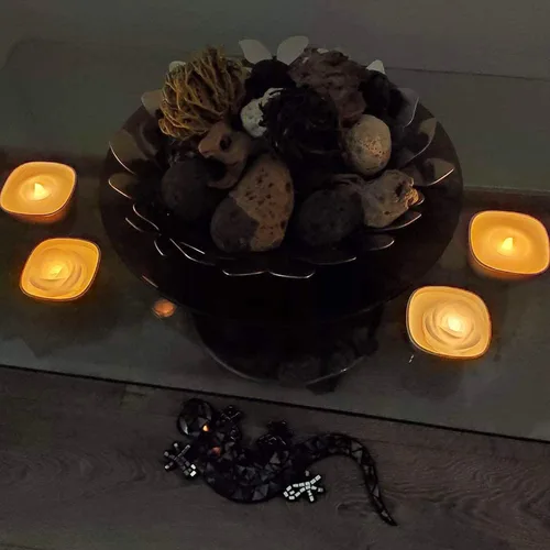 Vista 8 de Velas flotantes LED sin llama, rosa de cera de 2.5 pulgadas con batería LED parpadeante que funciona más de 100 horas de velas impermeables