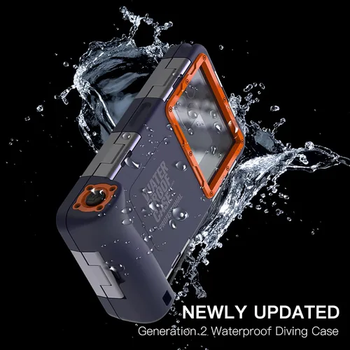 Vista 2 de Funda profesional para teléfono de buceo de 15 pies para todas las series Samsung Galaxy/Apple iPhone, funda impermeable para teléfono celular