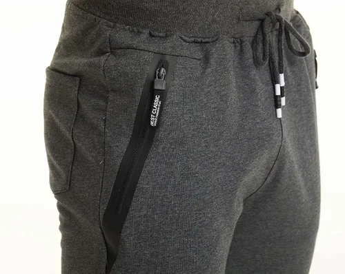 Vista 6 de MAGCOMSEN Pantalones capri deportivos 34 para hombre con bolsillos con cremallera, longitud a la rodilla, pantalones cortos de entrenamiento