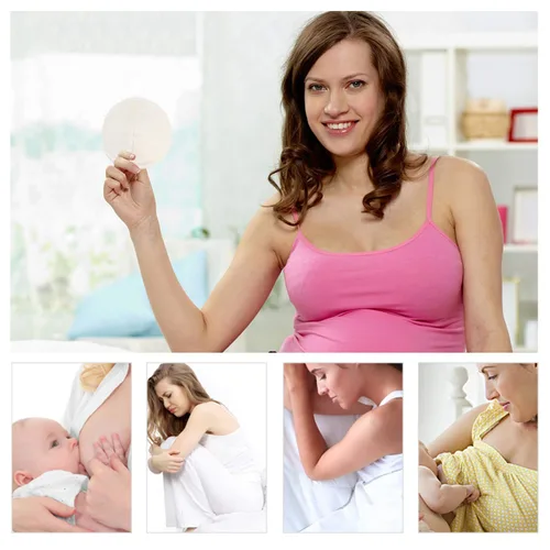 Vista 7 de PHOGARY 12 almohadillas de lactancia de bambú lavables, almohadillas orgánicas reutilizables para el pecho con bolsa de lavandería y bolsa