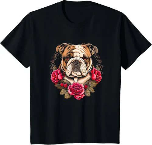 Vista 12 de Día de San Valentín - Camiseta de San Valentín Bulldog Inglés, Negro