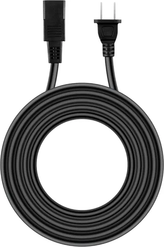 Vista 5 de Cable de alimentación de CA cuadrado de 2 clavijas de 8 pies para Roland FP-8 JX-8P JX-10 EP-50