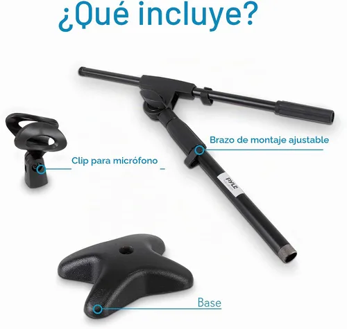 Vista 7 de PMKS7 Pedestal para micrófonos con base compacta Pyle-Pro