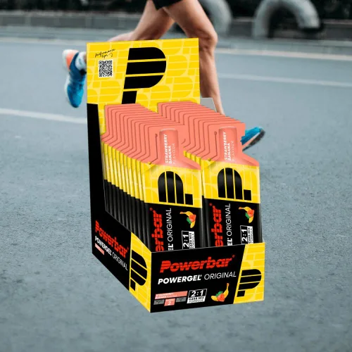 Vista 2 de Powerbar Powergel Original 1.45 oz X 24 Geles Fresa/Plátano