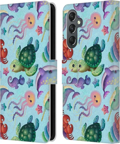 Vista 152 de Head Case Designs Officially Licensed Carla Morrow Colorful Space Dice Patterns Leather Wallet Case Compatible with Samsung Galaxy A07 4G