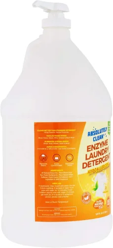 Vista 3 de Increíble detergente para ropa a base natural, potentes enzimas naturales, fabricado en Estados Unidos (botella de 128 onzas)