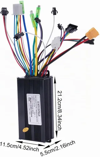 Vista 6 de Kit de conversión de bicicleta eléctrica 36 V 500 W 24 "Kit de rueda Ebike Controlador de modo dual Rueda delantera Kit de conversión de bicicleta