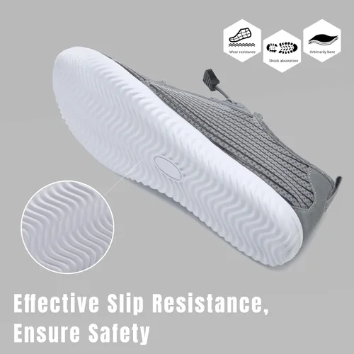 Vista 4 de Tenis impermeables para hombres y mujeres, descalzo, calcetín acuático de secado rápido para usar al aire libre, calzado deportivo para kayak