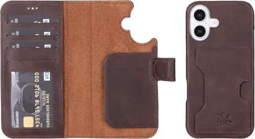 Vista 91 de Venito Florence - Funda de piel compatible con Samsung Galaxy S9, extra segura con bloqueo RFID, cartera desmontable para teléfono (gris decolorado)