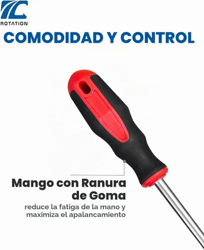 Vista 3 de ROTATION Palanca de neumáticos, herramienta de acero extra larga de 14.5 pulgadas para bicicleta, motocicleta, cortacésped, herramienta