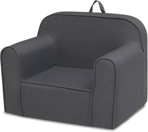 Vista 6 de Delta Children Silla Cozee para Niños para Edades de 18 Meses en Adelante, Gris Oscuro
