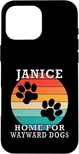 Vista 19 de Janice Home for Wayward Dogs Family Name Case for iPhone 16