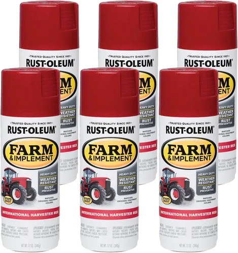 Vista 16 de Rust-Oleum Farm & Implement 280176 - Pintura esmaltada, galón, naranja (Allis Chalmers Orange)