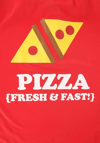 Vista 4 de Disfraz de repartidor de pizza para adultos