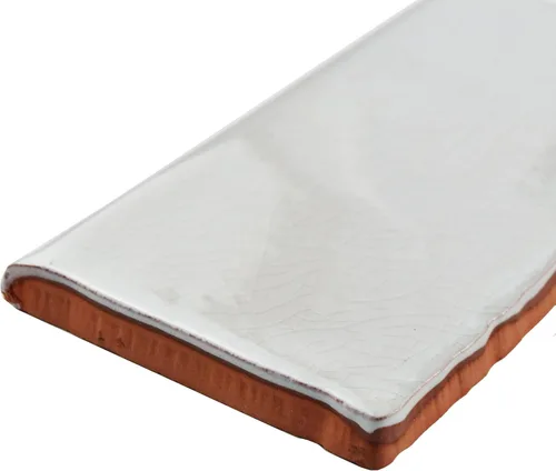 Vista 2 de Merola Tile Antic Craquelle Bullnose Gris Oscuro 3" x 6" - Moldura de pared de cerámica