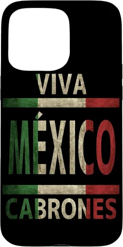 Vista 30 de Funda con bandera mexicana para iPhone 13 Viva México Cabrones