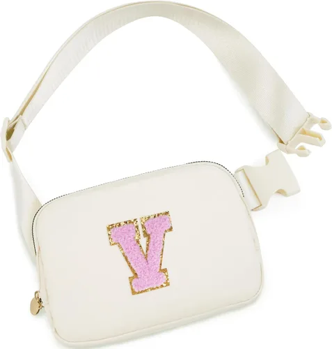 Vista 14 de Bolsa de cinturón para niñas y mujeres, bolsas cruzadas, riñonera, riñonera personalizada, Negro, Small