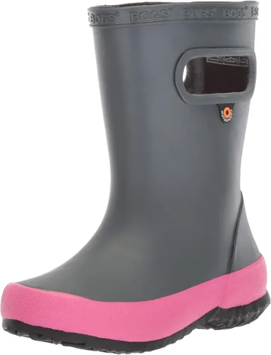 Vista 27 de BOGS Botas de lluvia de goma impermeables para niños y niñas Negro