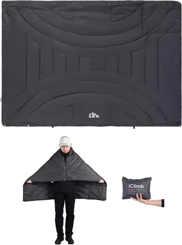 Vista 15 de iClimb - Manta de camping ultraligera y compacta con aislamiento Thinsulate 3M