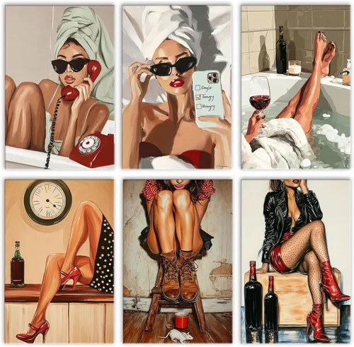 Vista 25 de Paquete de 6 pinturas por números para mujeres sudafricanas para adultos, principiantes, músicos negros, kits de pintura al óleo sobre lienzo