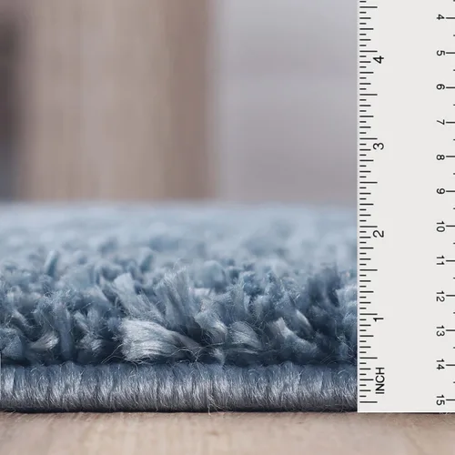 Vista 2 de Superior Alfombra grande para interiores con respaldo de algodón, ultra afelpada y suave, mullida para sala de estar, dormitorio, oficina, sala