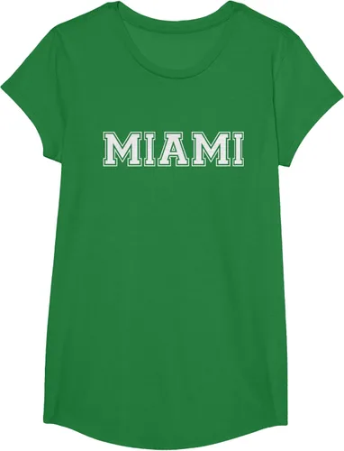 Vista 77 de Camiseta de regalo deportiva estilo universitario Miami Florida, Negro, S