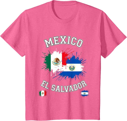 Vista 42 de Camiseta de recuerdo de la bandera vintage de El Salvador de México