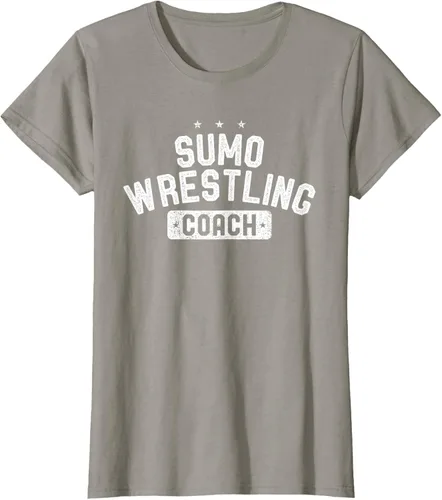 Vista 88 de Camiseta vintage de lucha libre Sumo Entrenador de lucha libre, Negro, S