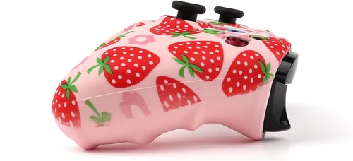 Vista 4 de RALAN - Funda protectora de silicona antideslizante para control de Xbox One, compatible con Xbox 1 inalámbricacon cable, con 2 bonitas tapas